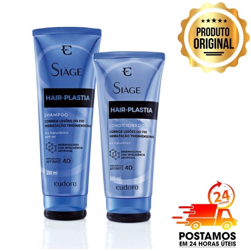 Combo Eudora Siàge Hair Plastia Shampoo + Condicionador