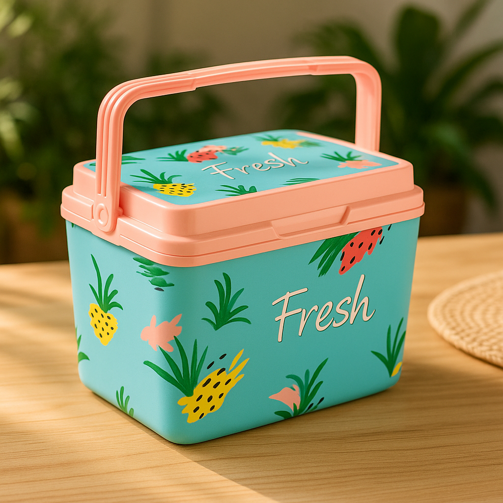 Caixa Térmica Cooler 7L c/ Alça Porta Latas Para Camping Praia