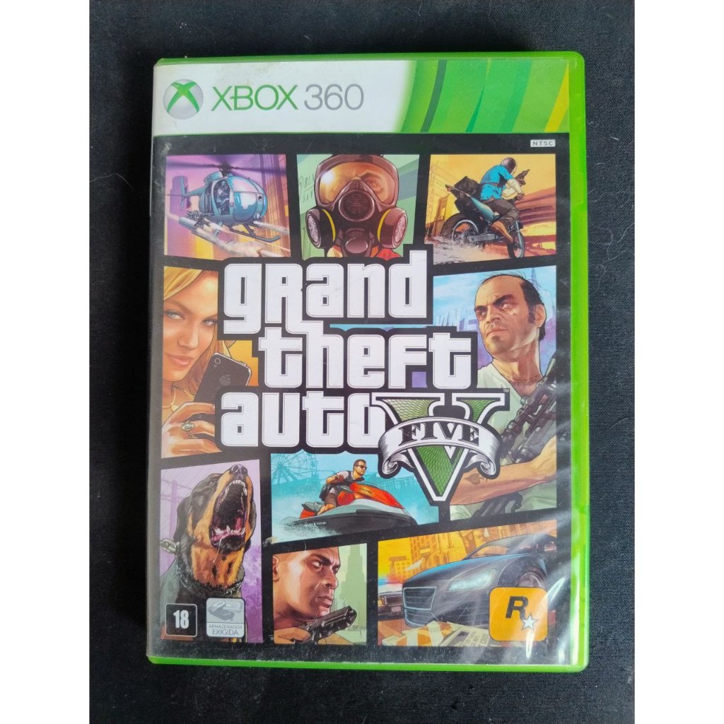 Grand Theft Auto V GTA 5 Xbox 360 Original | Shopee Brasil
