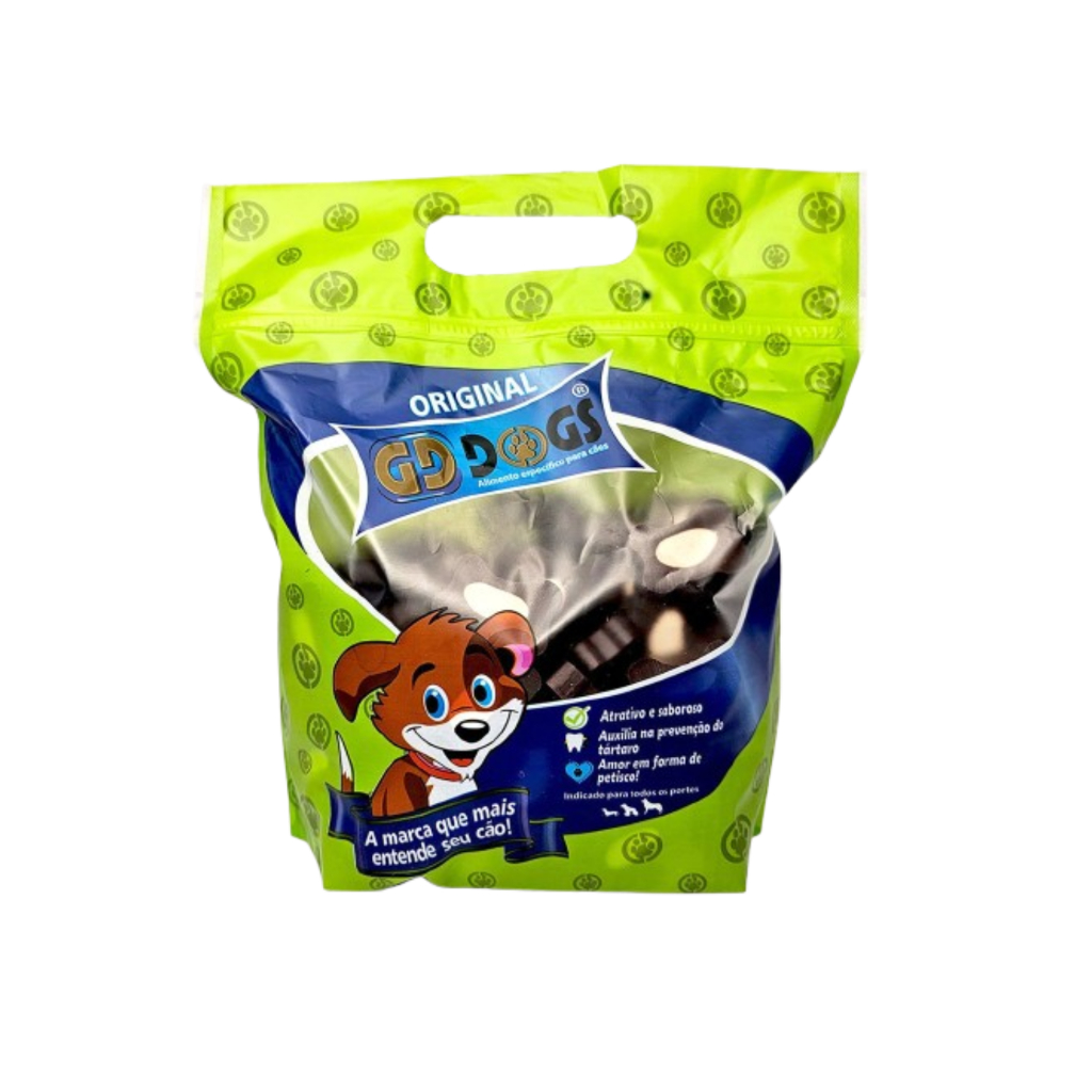 Petisco Para Cães 500g Biscoito Osso Sabor Chocolate Gd Dogs | Shopee ...