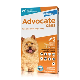 Advocate Antipulgas para Cães de 4 a 10kg 1ml Elanco em Oferta na Shopee