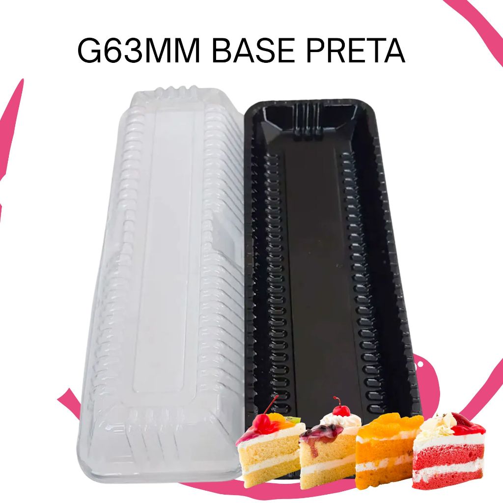 EMBALAGENS GALVANOTEK G63M TIRA PRETA TAMPA CRISTAL 10 UNIDADES BOLOS ...