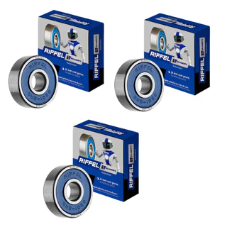 Kit 3 Rolamentos Roda Traseira 6302 Cg 125 Titan 125 Fan 125 (2000 Até 2018) Original Riffel