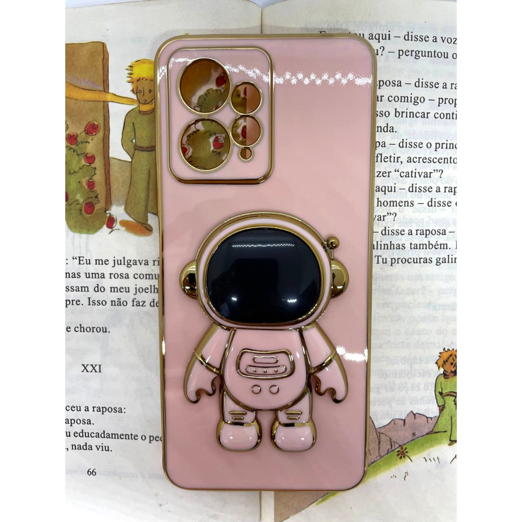 Xiaomi Redmi Note 12 4G Global Phone Casing Cute Astronaut Cactus Color Caramelo Silicona Suave TPU Funda | México