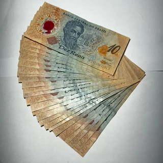 Cédula de 10 Reais Polímero Plástico Fora de Circulação