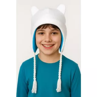 Gorro Finn o Humano Hora da Aventura Fantasia Halloween Fantasia Carnaval Touca de Frio