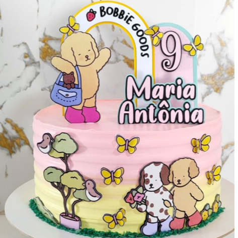 Topo de Bolo Bob Good / Decoração bolo Bob good / Bob god/ mêsversário ...