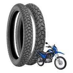 Par Pneu  110/90-17 + 90/90-19 Bros125/150/160 (traseiro e dianteiro) em Oferta na Shopee