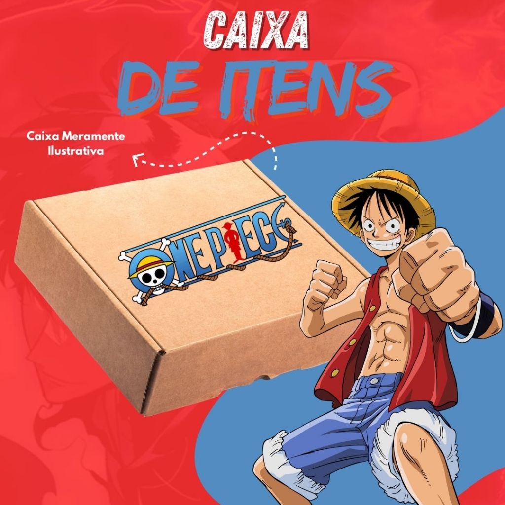 Kit Caixa de Itens Anime One Piece Diversos Animes