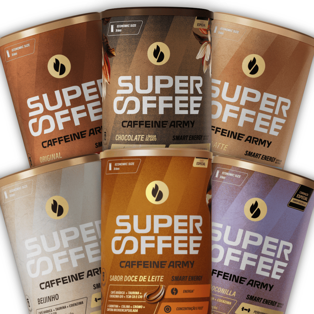 SuperCoffee (380g) - Caffeine Army - Todos os Sabores - Economic Size ...