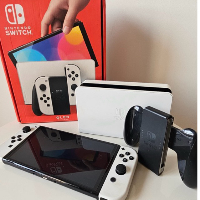 Nintendo Switch Oled *DESBLOQUEADO* Branco | Shopee Brasil