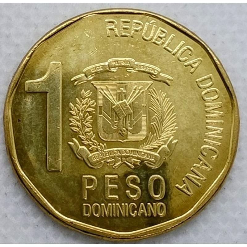 Moeda República Dominicana - 1 peso - 2020 - FC | Shopee Brasil