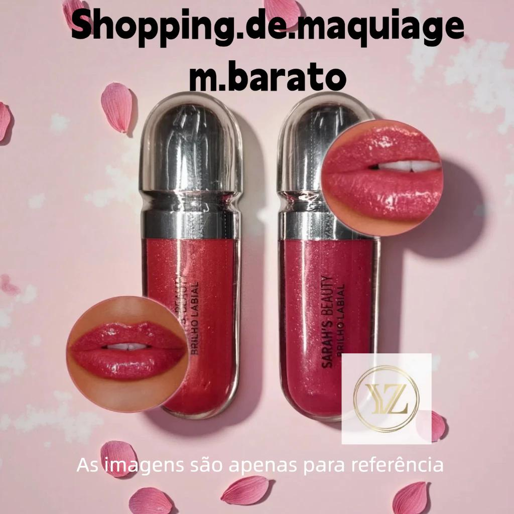 Kit 1 ou 2 Gloss Labial Hidratante Sarah Beauty – Brilho Espelhado