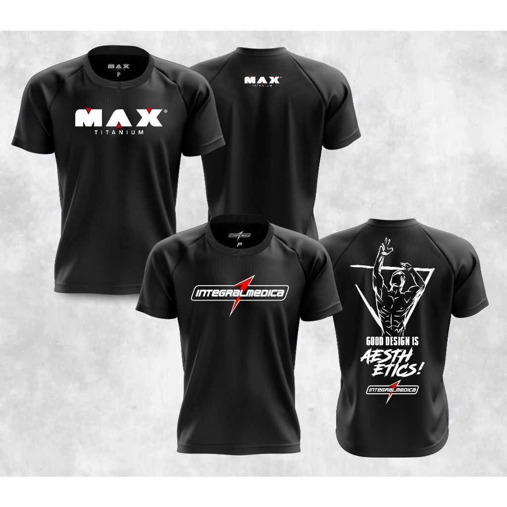 Kit 2 Camisas Dry Fit Esportiva ZYZZ Integralmedica Darkness e Max