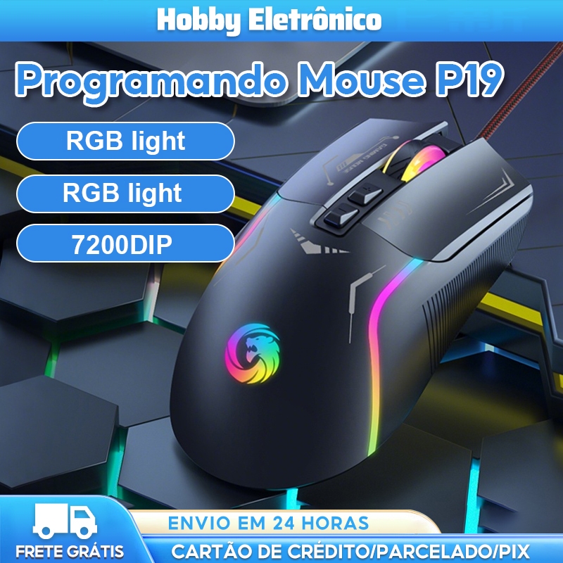 P19 Esports Wired Mouse, Ultra-Fast Scrolling and Tilting, High ...