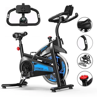 Bicicleta ErgoméTrica Spinning Bike Mecânica 15kg Academia Ergometrica Fitness Profissional 150kg Para ExercíCios Com Mo em Oferta na Shopee
