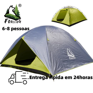 Barraca Camping 8 Pessoas Impermeavel 2000mm Acampamento 280*280*180cm Fps100+ Forestdog em Oferta na Shopee