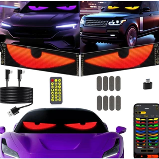 Painel Led olho diabo Flexível Digital Bluetooth App Remote Control Carro USB Placa de Led