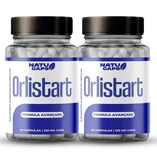 2 Un Orlistart Blue 120 Cápsulas - Redução de Peso - Envio Imediato