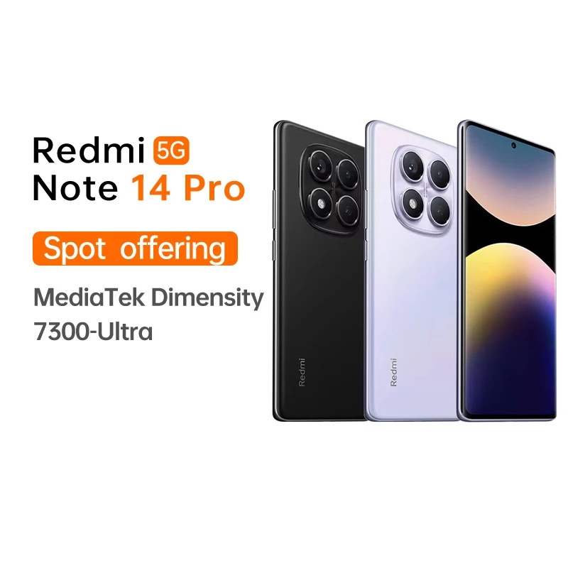 Original Xiaomi Redmi note 14 pro 5g smartphone dimensão 7300-ultra câmera 1.5k global