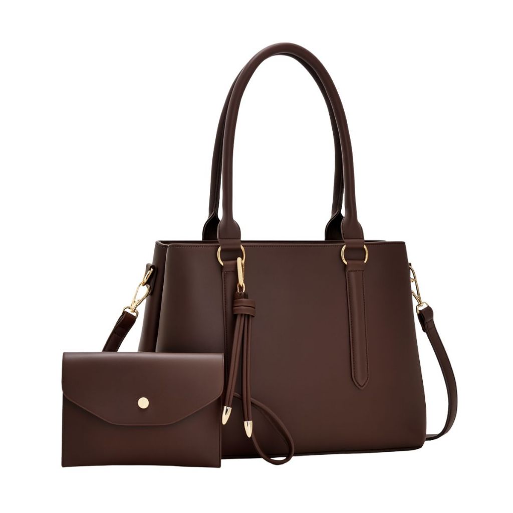 Kit De Bolsa Transversal E De Mão Feminina Tiracolo H234