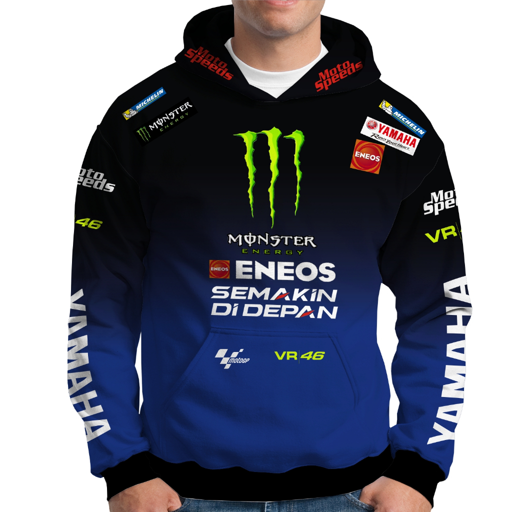 Blusa Moletom MotoGP Honda Yamaha Motors Pilotos Motoqueiro Uniforme ...