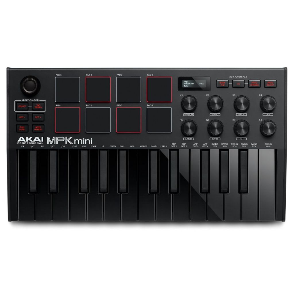 Teclado Midi Controlador Akai MPK Mini MK3 25 Teclas 8 Pads 2