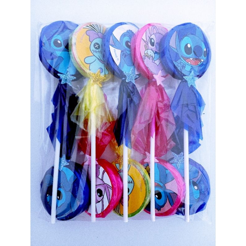 Pirulitos personalizados Stitch / Angel com 10 unidades Lembrancinhas ...