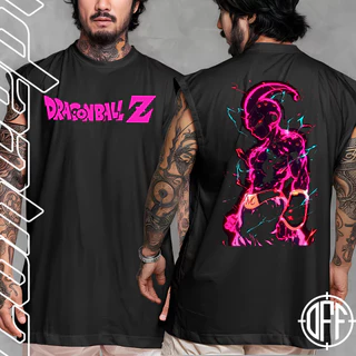Camiseta regata machao oversized masculino Dbz majin boo anime Graphic Tee Longline Off Concept