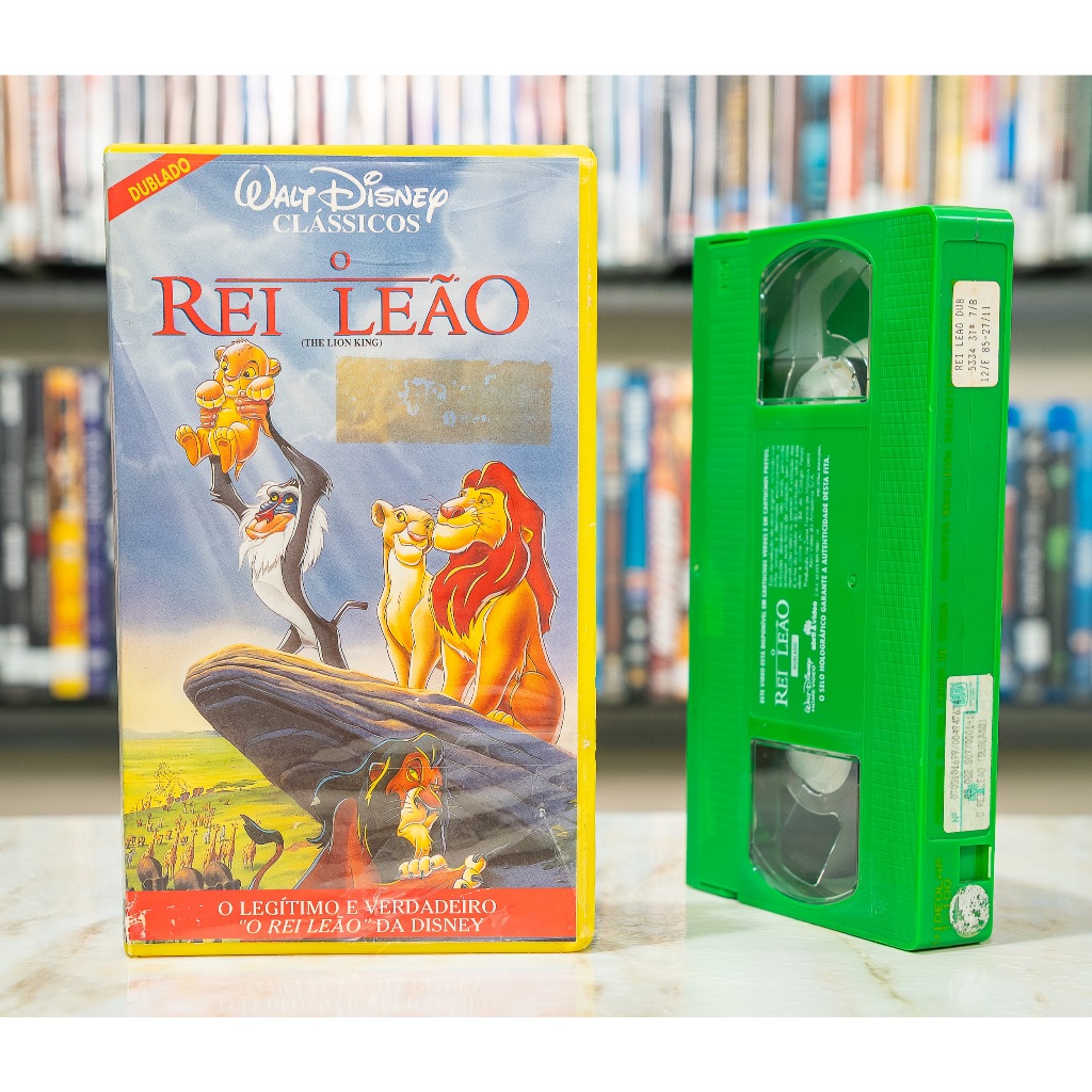 VHS O Rei Leão - DUBLADO - Original - Fita de Vídeo Filme Desenho ...