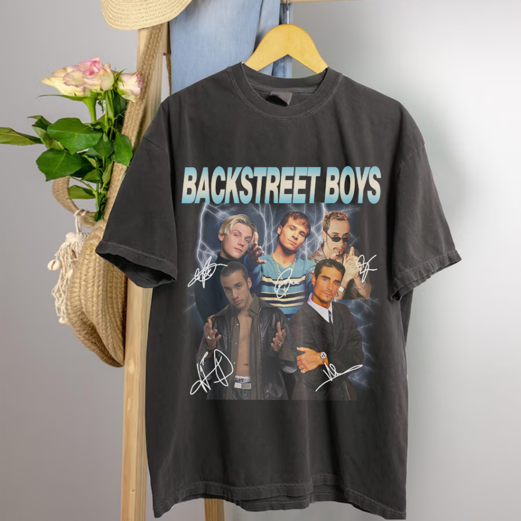 Camiseta Unissex Algodão Grupo Backstreet Boys Vintage 90s