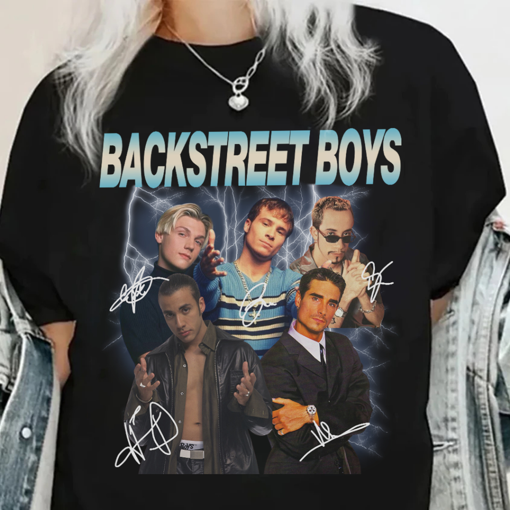 backstreet boys ヴィンテージ tシャツ 90s Camiseta Unissex Algodão Grupo Backstreet Boys Vintage 90s