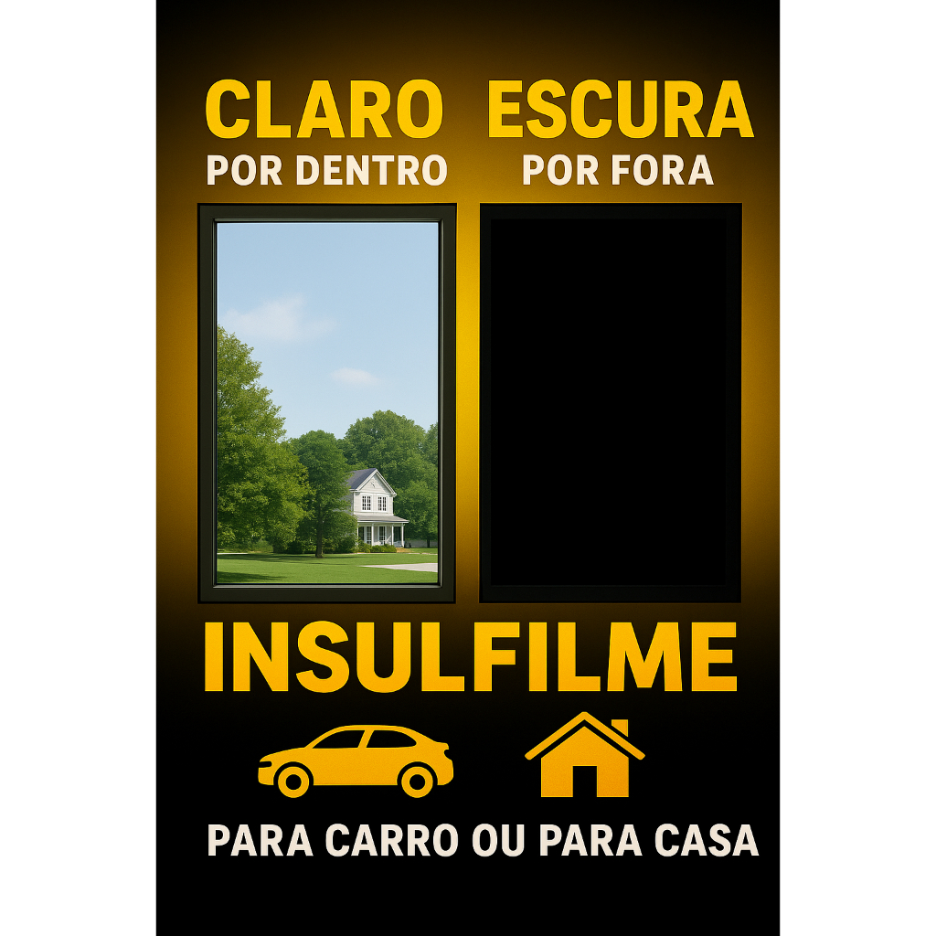 INSULFILM CLARO POR DENTRO E ESCURO POR FORA POR METRO GRAFITE E VERDE ...