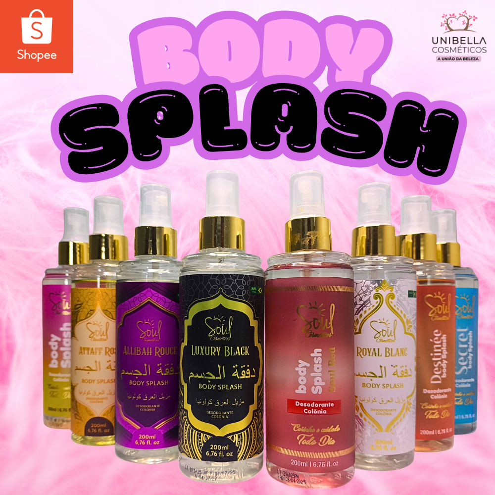 Kit Body Splash Unidades 200 ML Masculino e Feminino Para Revenda à Sua ...