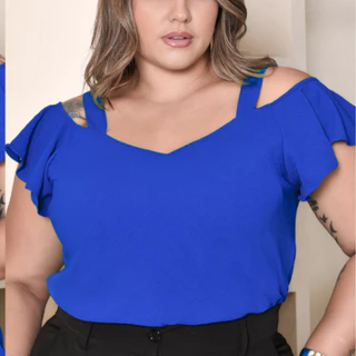 BLUSA FEMININA ESTILOSA PLUS SIZE