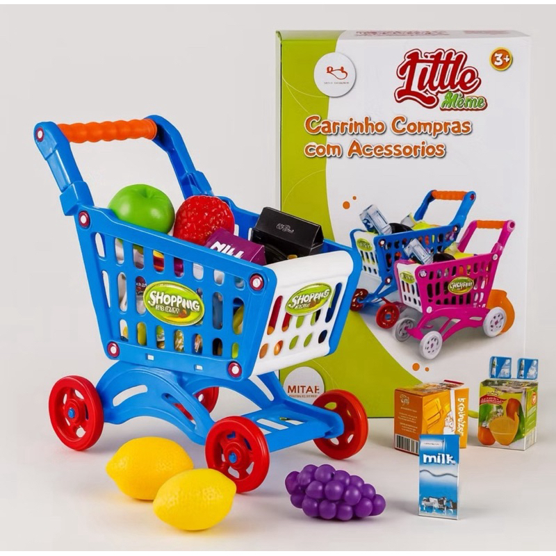 Carrinho de Compras Infantil Com Frutinhas Brinquedo Interativo 14 ...