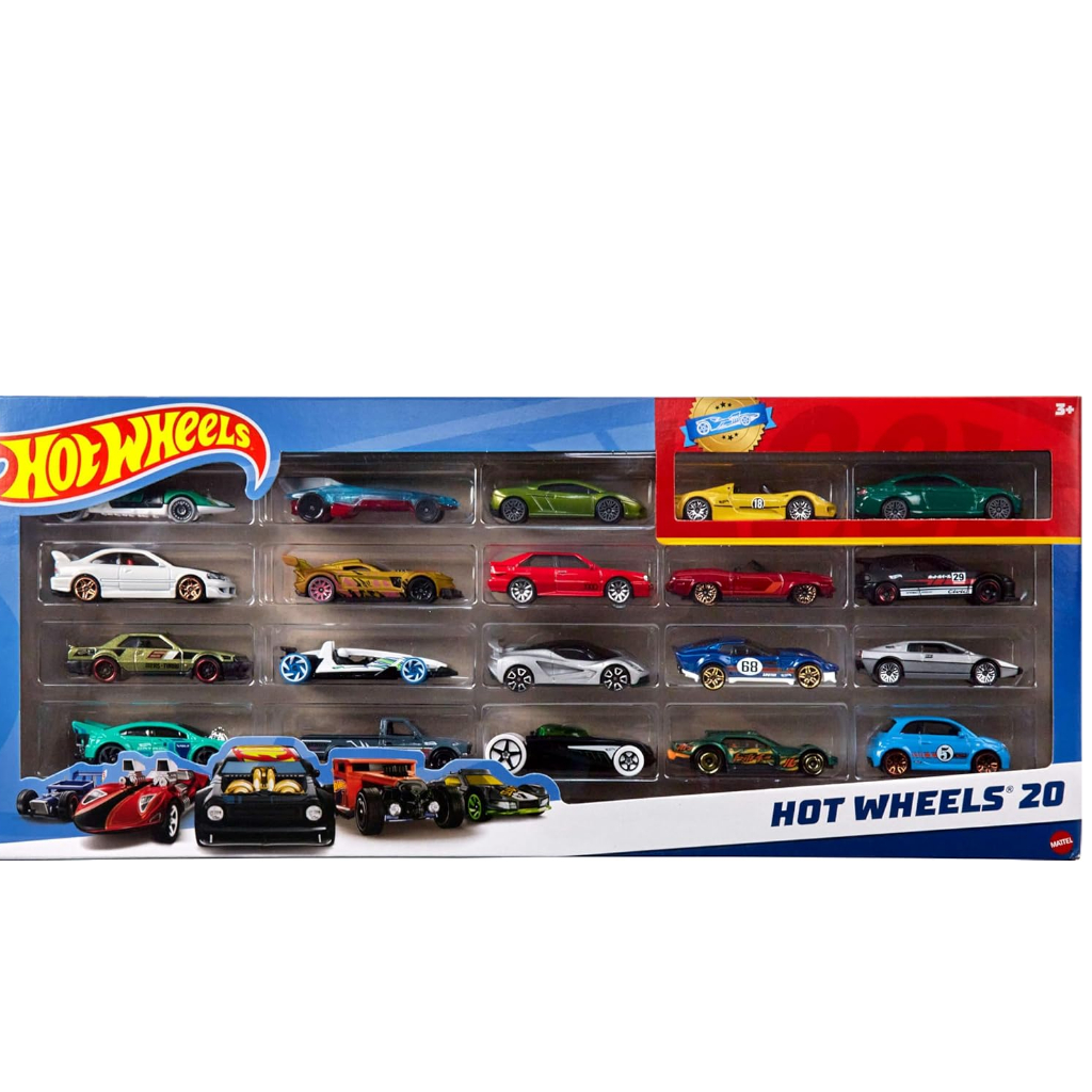 Hot Wheels Kit 20 Carrinhos Sortidos - Mattel H7045 | Shopee Brasil