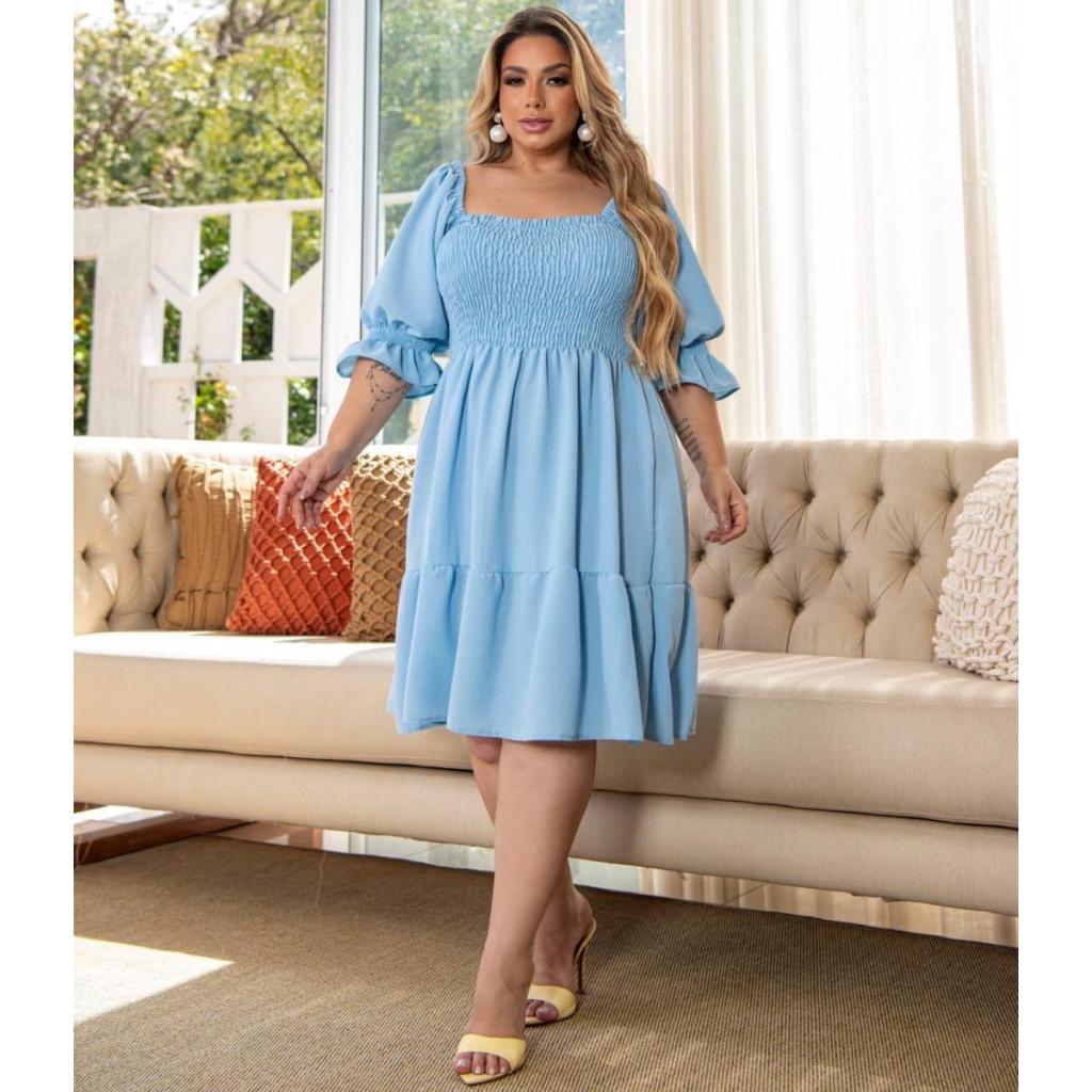Vestido Plus Size de Casamento Civil em Oferta Shopee 2025