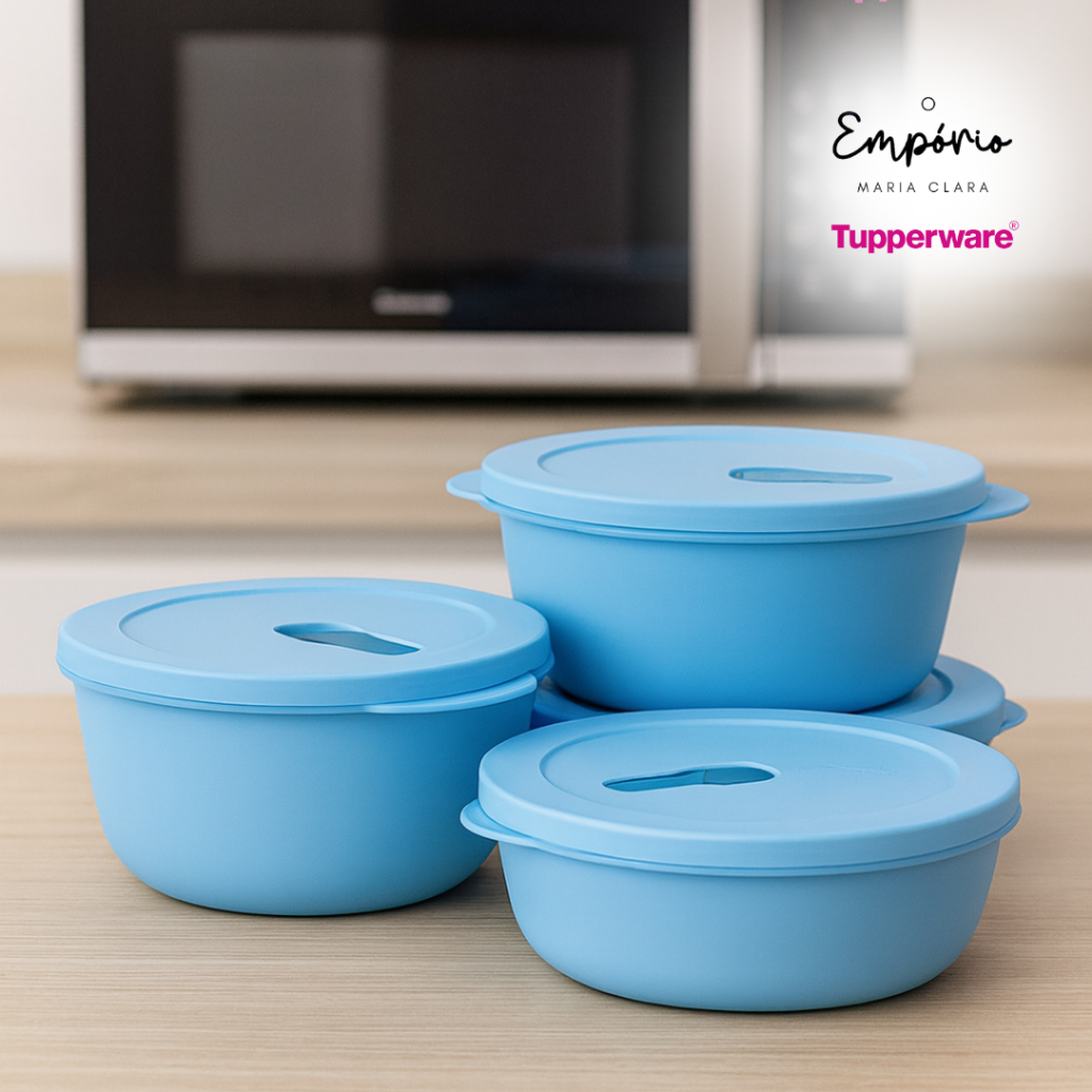 Tupperware Cristalware GII Cor Azul Claro Tupperware | Para esquentar e ...