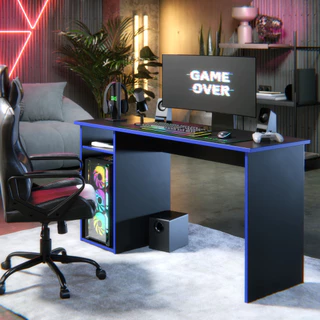 Mesa Gamer Para Computador Setup Completo – Design Moderno e Espaço para CPU