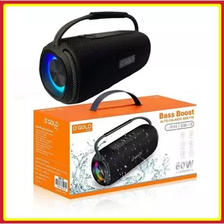 Caixa de som Bluetooth Resistente a Água com Alto Falante Duplo 60W e Luz RGB A'gold Original SM-15 em Oferta na Shopee