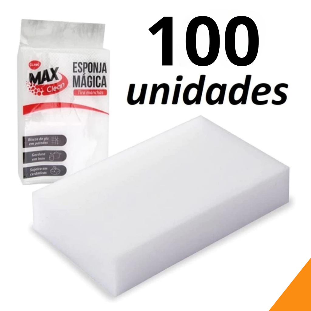 100 Pçs/lote Bucha Mágica Esponja Borracha Para Cozinha Escritório Limpeza Melamina 100x60x20mm