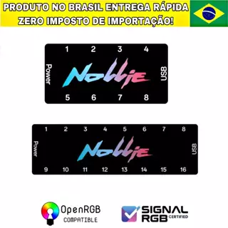 Controladola Nollie ARGB 5v 3 Pinos interface ARGB com suporte ao Software SignalRGB OpenRGB