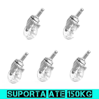 Rodízios Gel Silenciosos Reforçados p/ Cadeiras Gamer Diretor Pino Universal 11mm Não risca o piso