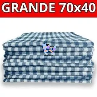 Kit Econômico 10 Panos Pano de Chão Xadrez 100% Algodão Grande