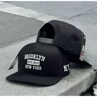 BONÉ ABA RETA BROOKLYN NEW YORK NY BASEBOL RETRO SNAPBACK AJUSTÁVEL