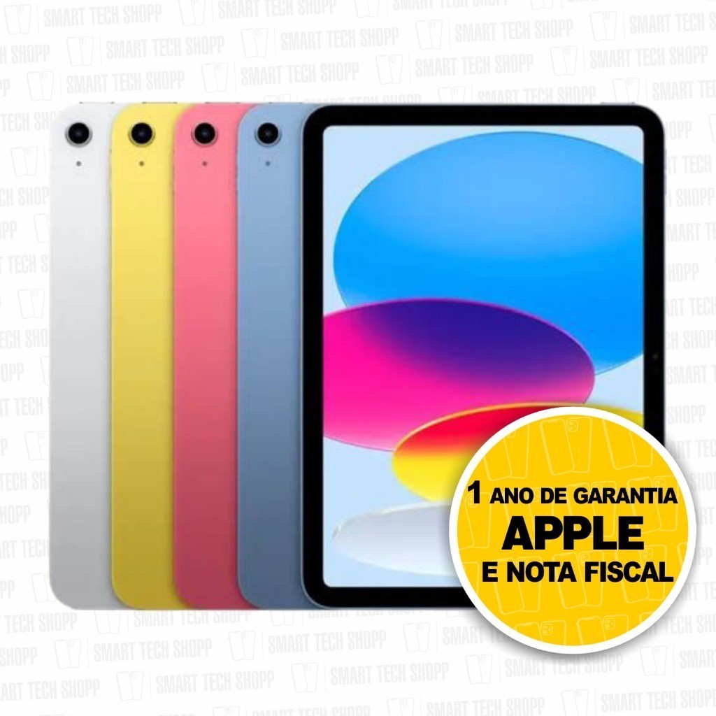 Fone sem fio + iPad 10 Geração 64GB Wi-fi 2022 Tela 10,9 Original