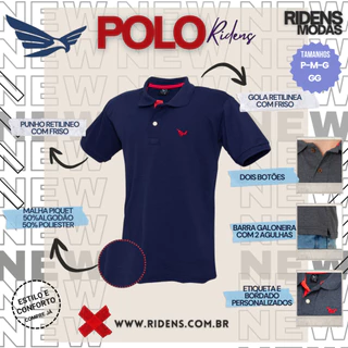 Camisa gola polo masculina Conforto e Qualidade