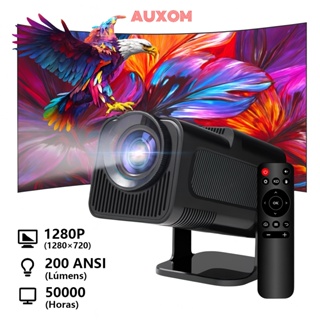 Novo Projetor Smart HY320 Pro Android WiFi6 Bluetooth Resolução 1920x1080p HD Portátil em Oferta na Shopee