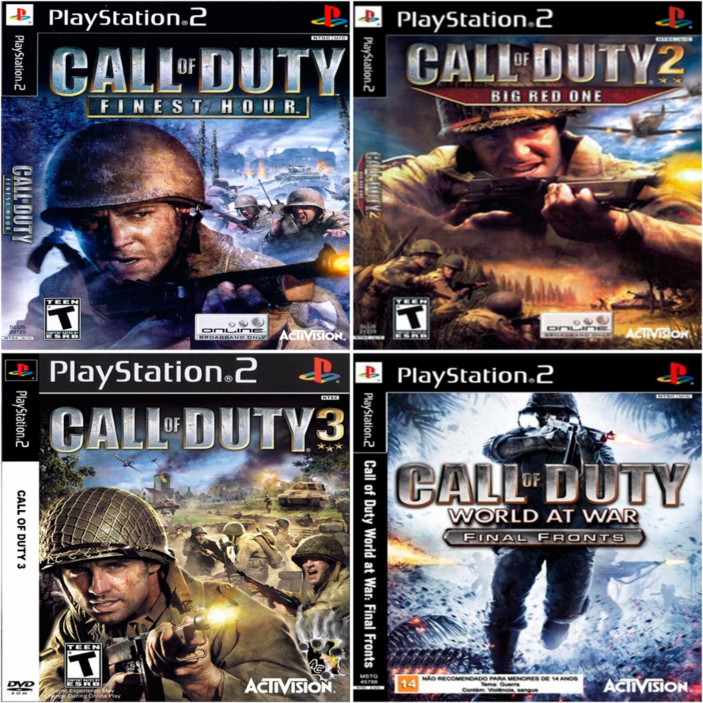 Call Of Duty Coleção 4 Jogos Ps2 | Shopee Brasil